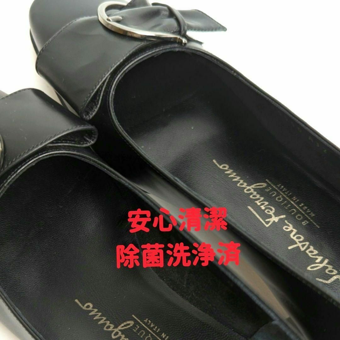 Salvatore Ferragamo(サルヴァトーレフェラガモ)の未使用さん♥フェラガモFerragamo 　ガンチーニパンプス　4D黒 レディースの靴/シューズ(ハイヒール/パンプス)の商品写真