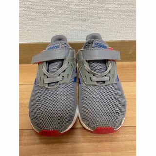 アディダス(adidas)のadidas スニーカー　グレー　サイズ17(スニーカー)