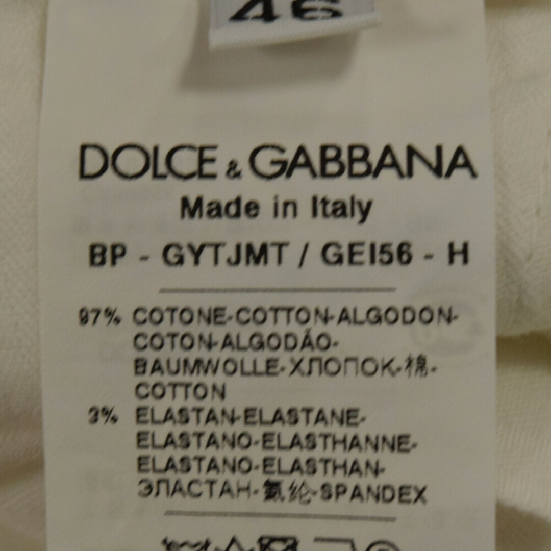 DOLCE & GABBANA ドルチェアンドガッバーナ コットン ハーフパンツ ショートパンツ ホワイト GYTJMT GEI56 5