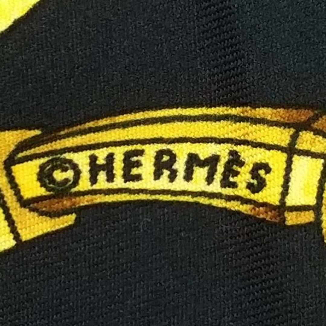 Hermes - エルメス スカーフ カレ90 黒×イエローの通販 by ブラン