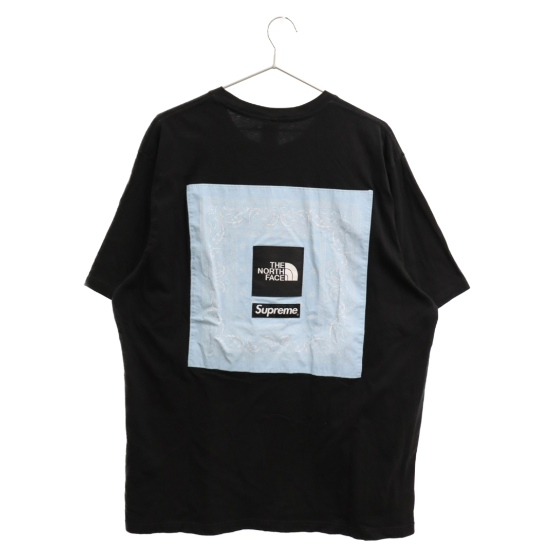 SUPREME シュプリーム 22SS×THE NORTH FACE(ザノースフェイス) Bandana Tee Black バンダナ 半袖Tシャツ ブラック