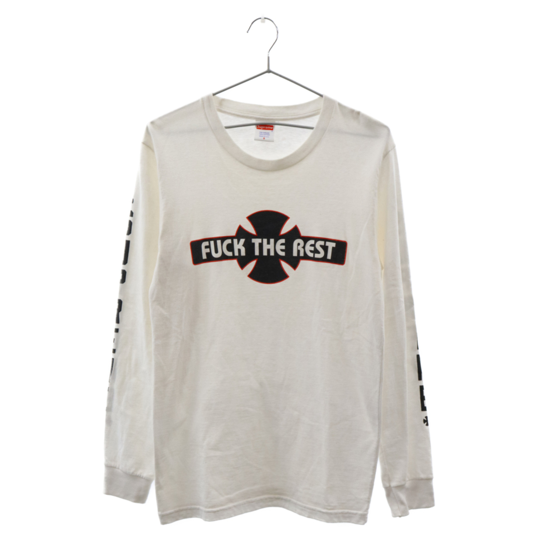 SUPREME シュプリーム 17AW×Independent Fuck The Rest L/S Tee インディペンデント ファック ザ レスト  長袖Tシャツカットソー ホワイト | フリマアプリ ラクマ