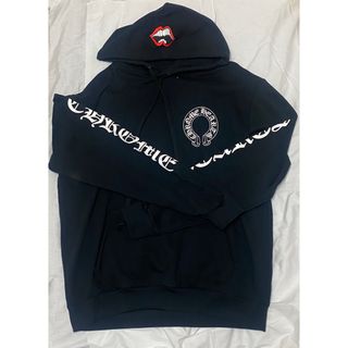 クロムハーツ(Chrome Hearts)の【正規店購入】クロムハーツ バックロゴ パーカー 裏起毛 パーカー 厚手 M(パーカー)