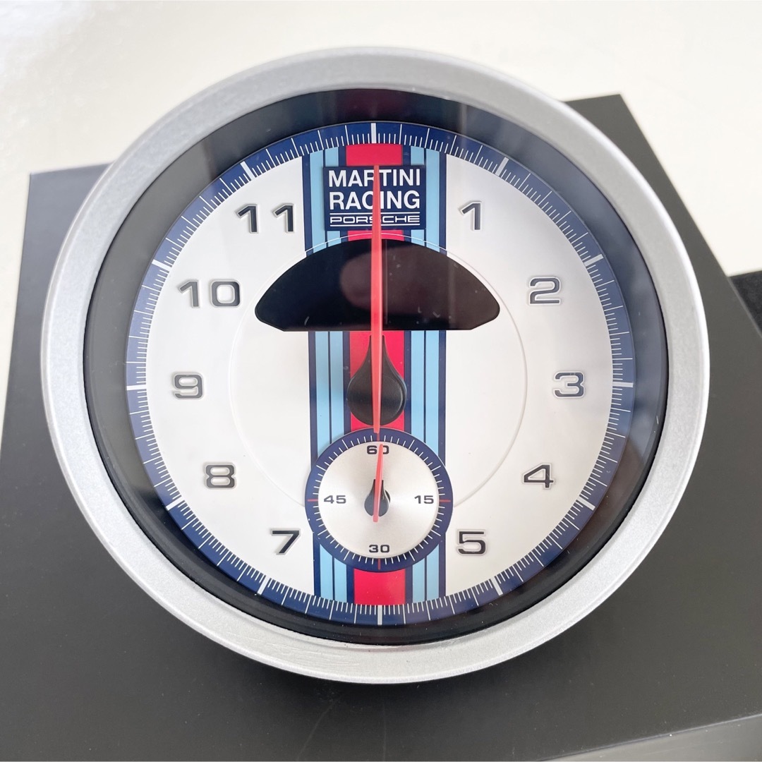 【新品未使用】ポルシェ置き時計 マルティーニ置時計