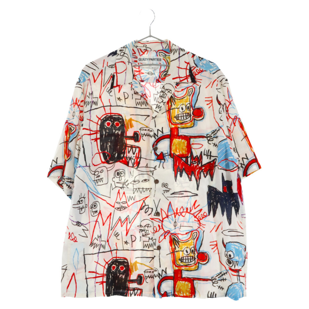 WACKO MARIA ワコマリア 23SS JEAN-MICHEL BASQUIAT HAWAIAN SHIRT ジャンミシェルバスキア 半袖シャツ アロハシャツ ハワイアンシャツ BASQUIAT-WM-HI15 ホワイト