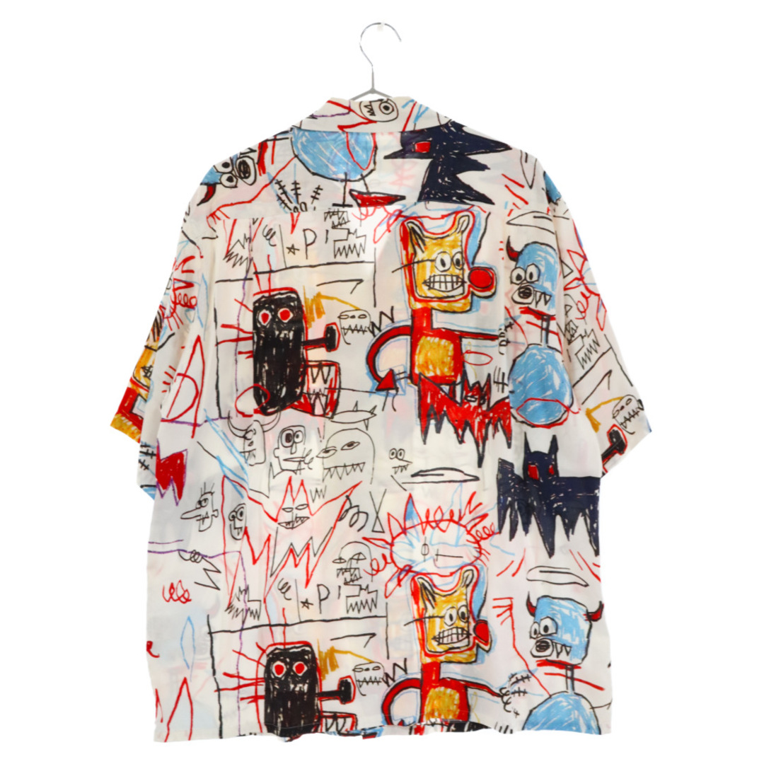 WACKO MARIA ワコマリア 23SS JEAN-MICHEL BASQUIAT HAWAIAN SHIRT ジャンミシェルバスキア 半袖シャツ アロハシャツ ハワイアンシャツ BASQUIAT-WM-HI15 ホワイト