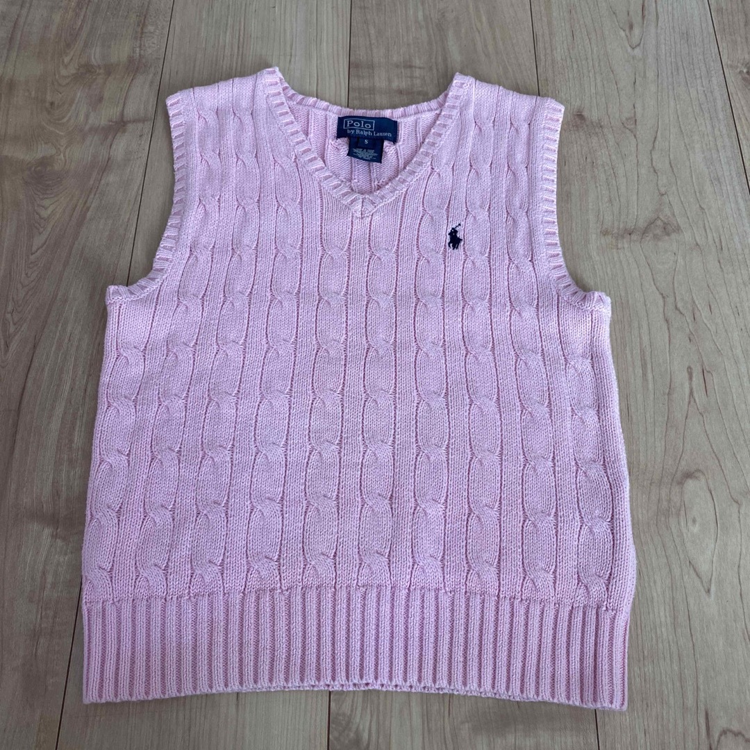 POLO RALPH LAUREN(ポロラルフローレン)のラルフローレン ベスト サイズ5 キッズ/ベビー/マタニティのキッズ服女の子用(90cm~)(ニット)の商品写真