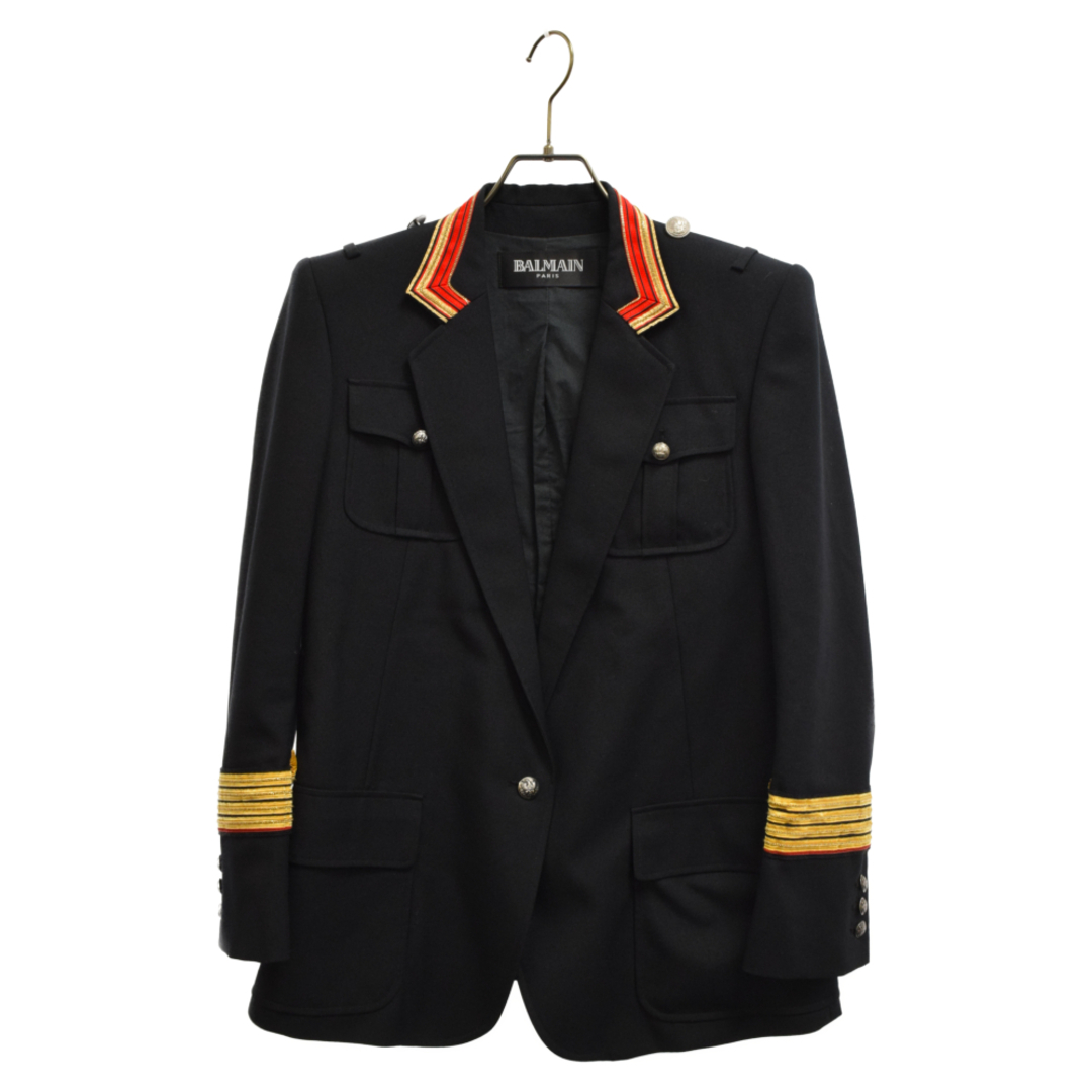 BALMAIN バルマン Napoleon Jacket スリムフィットナポレオンジャケット ブラック 7317 642B41センチ袖丈