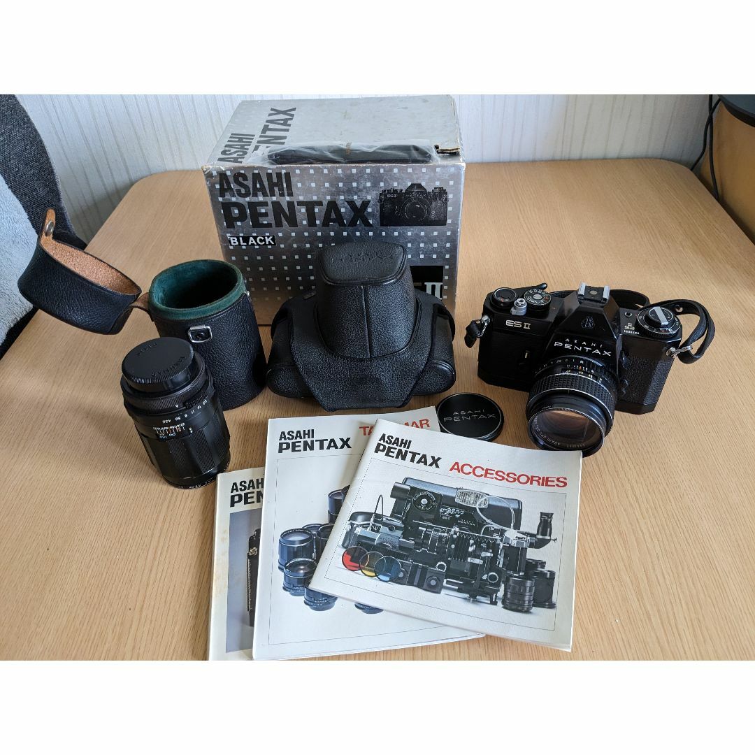 アサヒ(アサヒ)のASAHI PENTAX ESⅡ ＋SUPER TAKUMAR 135mm スマホ/家電/カメラのカメラ(フィルムカメラ)の商品写真