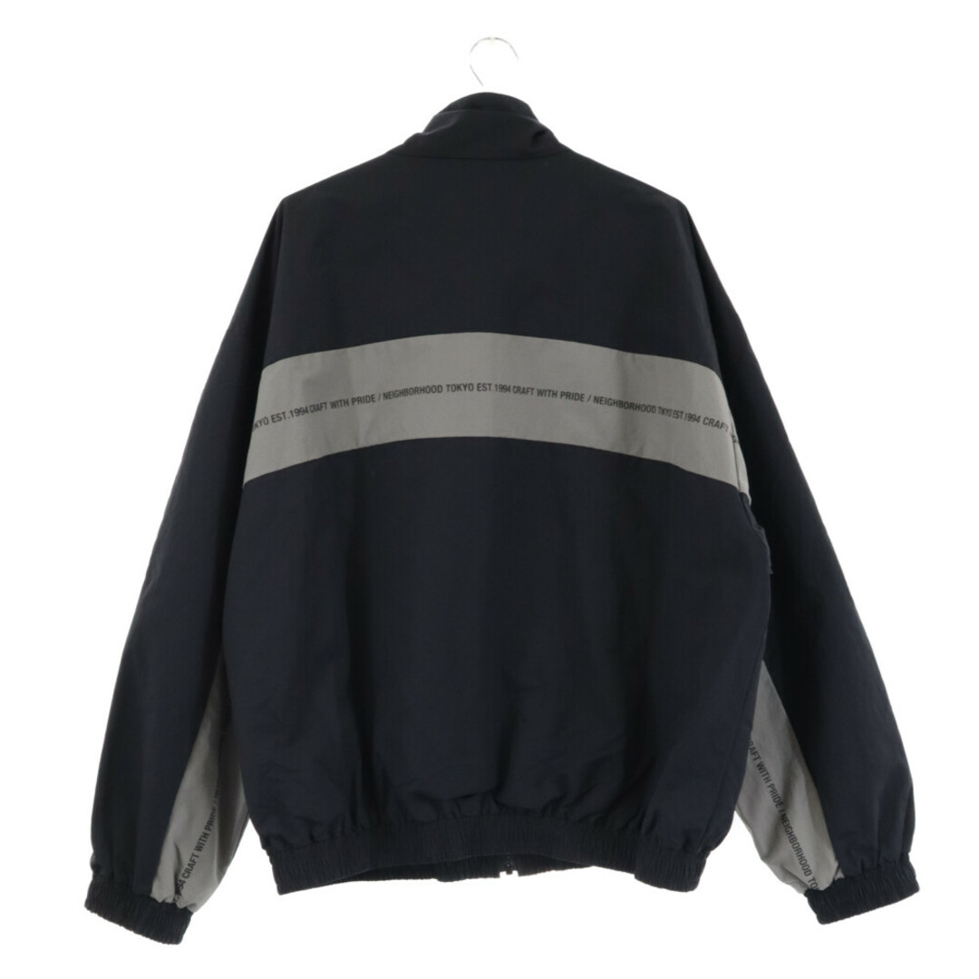 NEIGHBORHOOD(ネイバーフッド)のNEIGHBORHOOD ネイバーフッド 21AW TRACK/N-JKT トラックナイロンジャケット 212AQNH-JKM04 ブラック メンズのジャケット/アウター(フライトジャケット)の商品写真