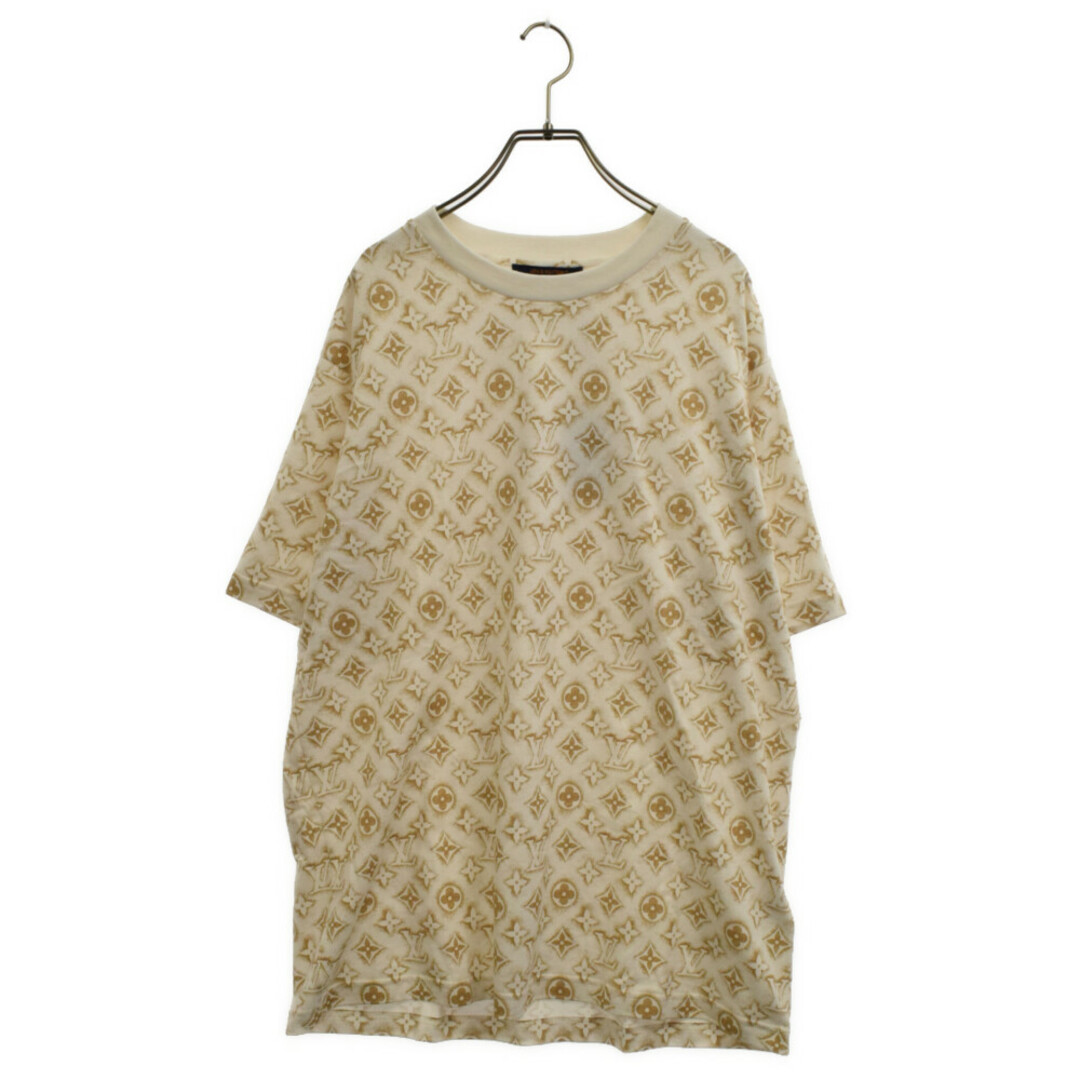 LOUIS VUITTON ルイヴィトン 23AW モノグラム総柄クルーネック半袖Tシャツ 1ABJE8 /RM232M NPG HPY15W ホワイト