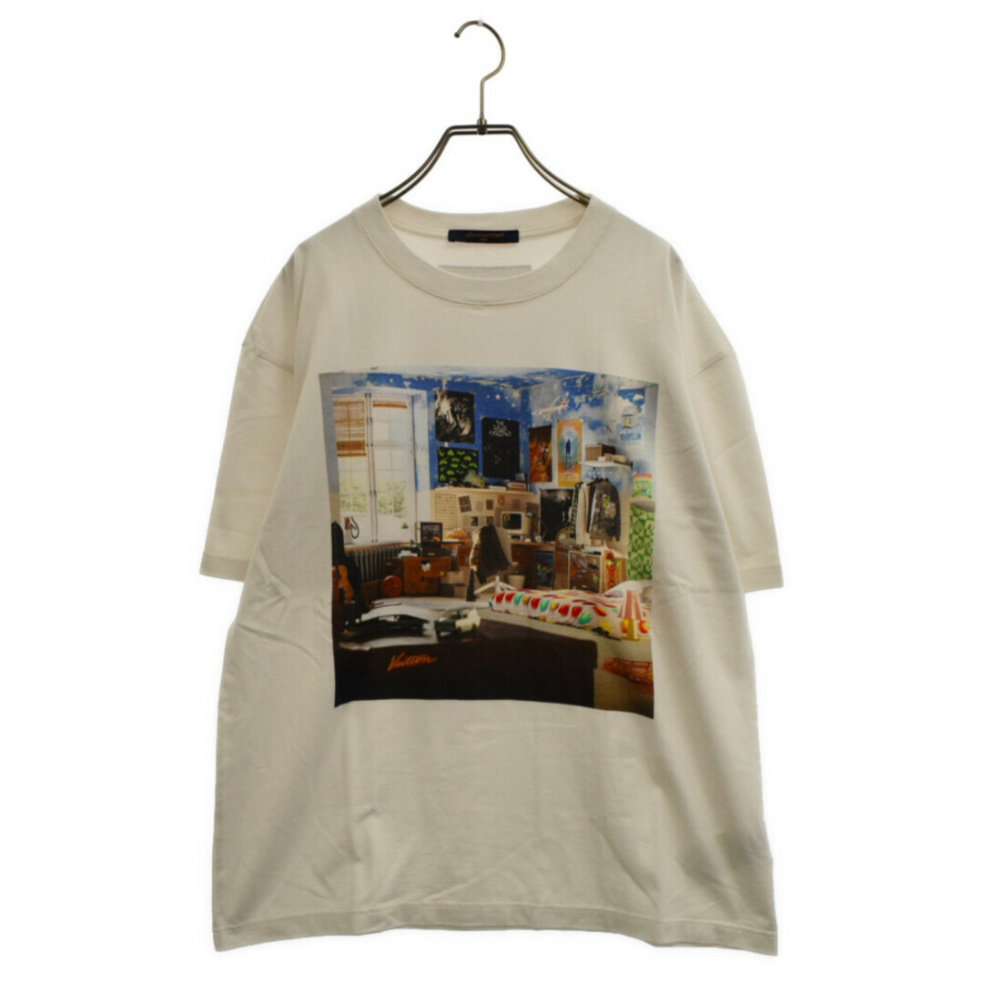 LOUIS VUITTON ルイヴィトン 23AW プリンテッドコットンクルーネック半袖Tシャツ 1ABY3Z/RM232 NPG HPY80W ホワイト