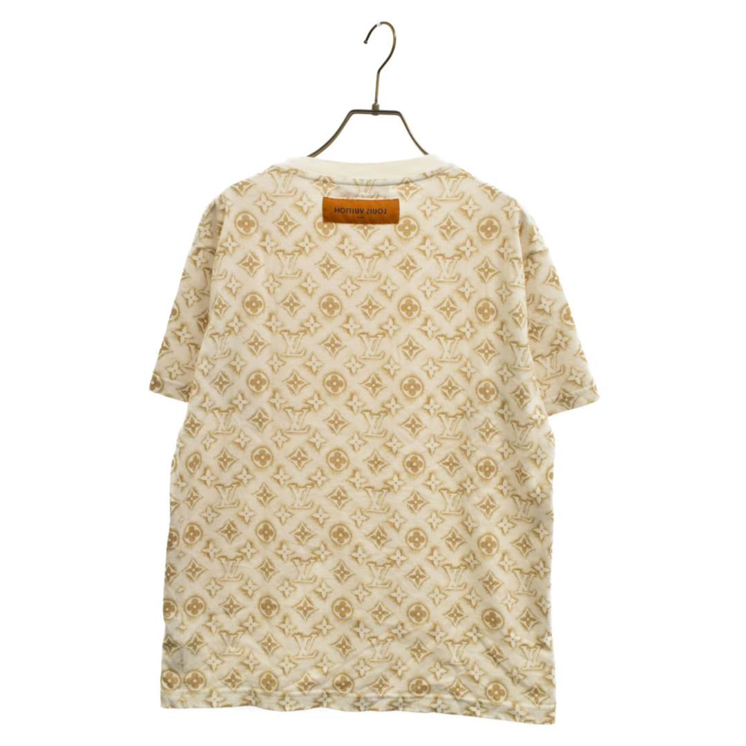 LOUIS VUITTON ルイヴィトン 23AW モノグラムプリント半袖Tシャツ カットソー ホワイト/ベージュ RM232M NPG HPY15W