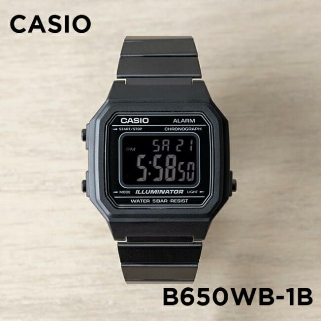 【並行輸入品】【日本未発売】CASIO STANDARD カシオ スタンダード B650WB-1B 腕時計 時計 ブランド メンズ レディース キッズ 子供 男の子 女の子 チープカシオ チプカシ デジタル 日付 防水 ブラック 黒 メタル 海外モデル 送料無料