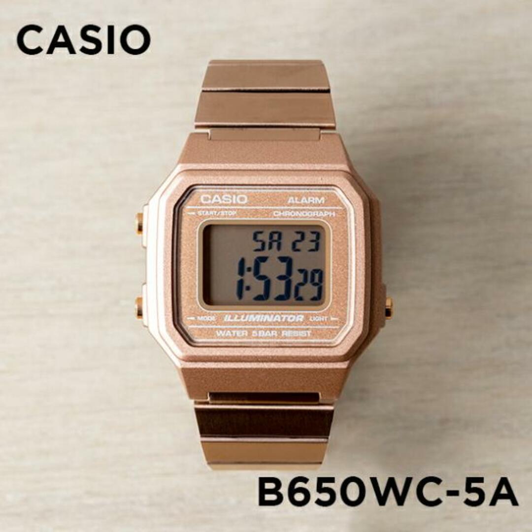 【並行輸入品】【日本未発売】CASIO STANDARD カシオ スタンダード B650WC-5A 腕時計 時計 ブランド メンズ レディース キッズ 子供 男の子 女の子 チープカシオ チプカシ デジタル 日付 防水 ローズゴールド メタル 海外モデル 送料無料