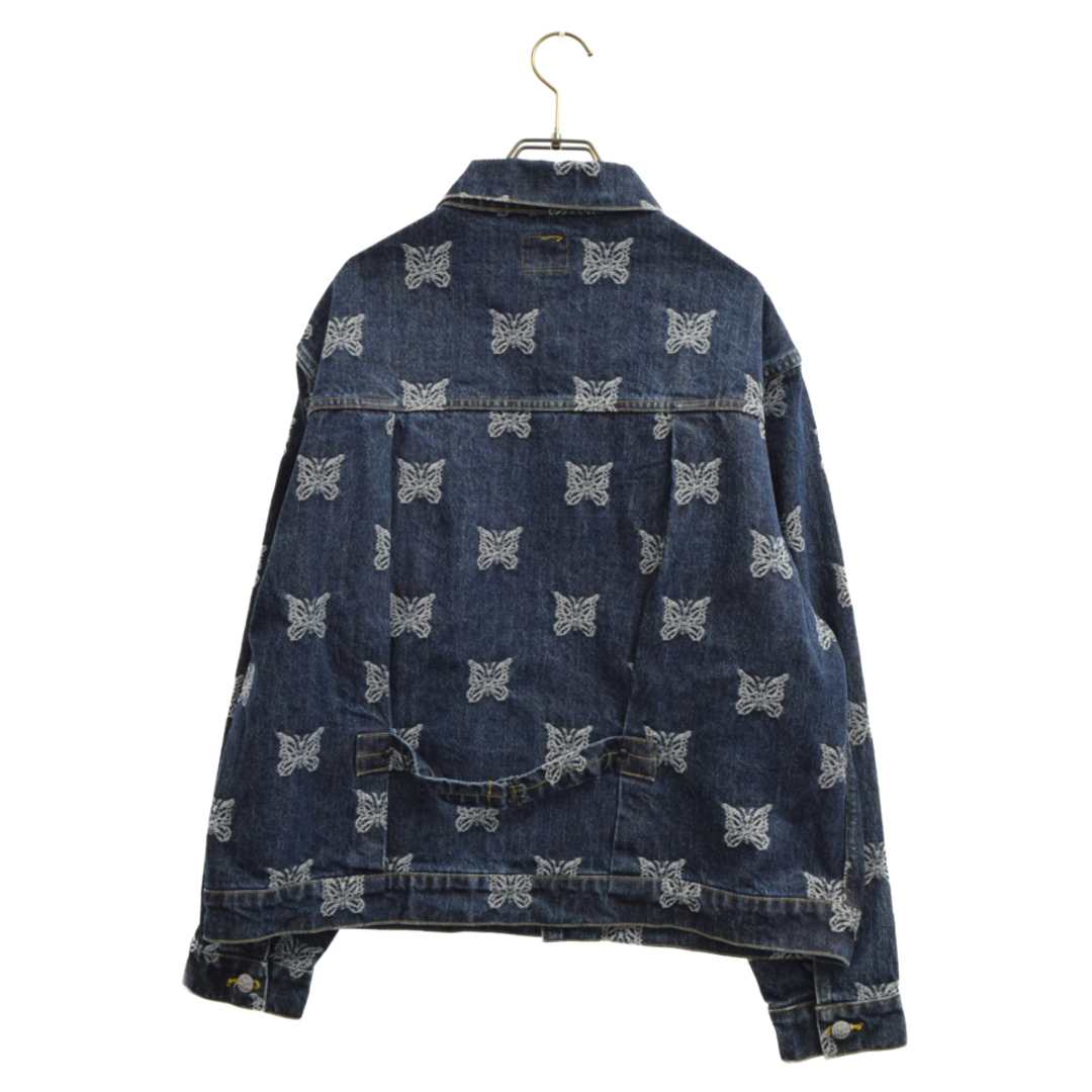 Needles ニードルス 23SS M.W.Jean Jacket ロゴ総柄 ボタンフライ デニムジャケット MR208 インディゴ