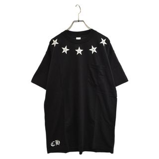 クロムハーツ(Chrome Hearts)のCHROME HEARTS クロムハーツ 5ポイントスター ポケット 半袖Tシャツ カットソー ブラック(Tシャツ/カットソー(半袖/袖なし))