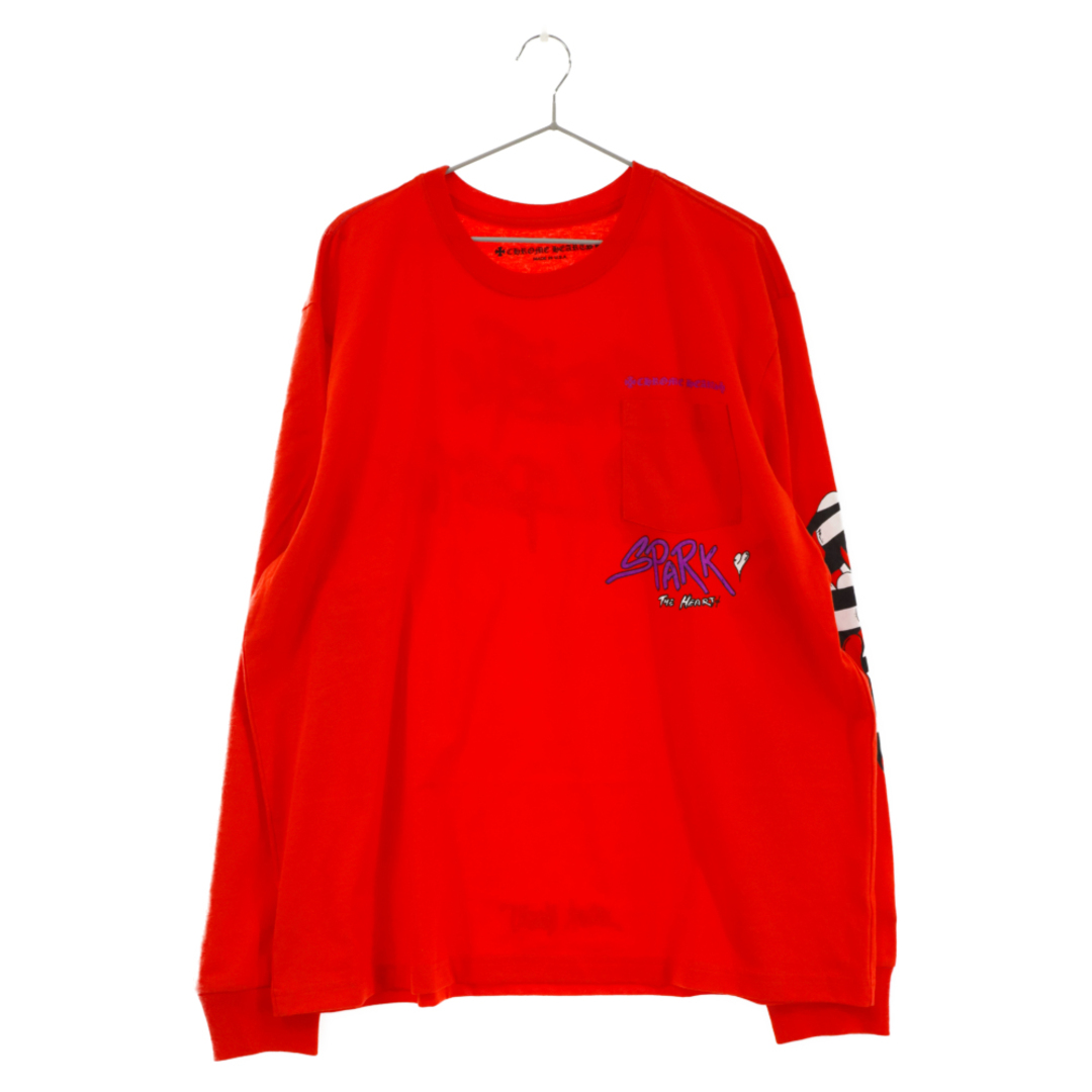 Chrome Hearts(クロムハーツ)のCHROME HEARTS クロムハーツ PPO U L/S TEE MATTY RED MATTY BOY マッティボーイチョンパープリテンス ロングスリーブ 長袖Tシャツ バーミリオン メンズのトップス(Tシャツ/カットソー(七分/長袖))の商品写真