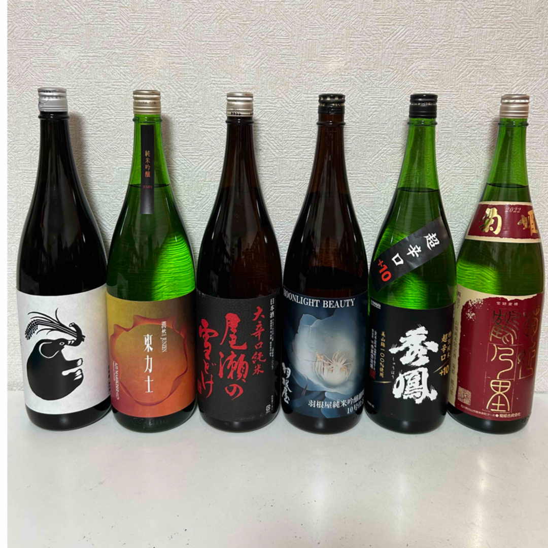 菊姫(キクヒメ)のNo.5   6本セット　限定 羽根屋 Moonlight Beauty 他5本 食品/飲料/酒の酒(日本酒)の商品写真