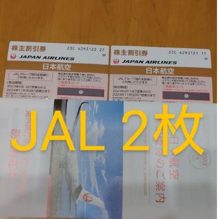 JAL 株主優待券 2枚 割引券冊子(その他)