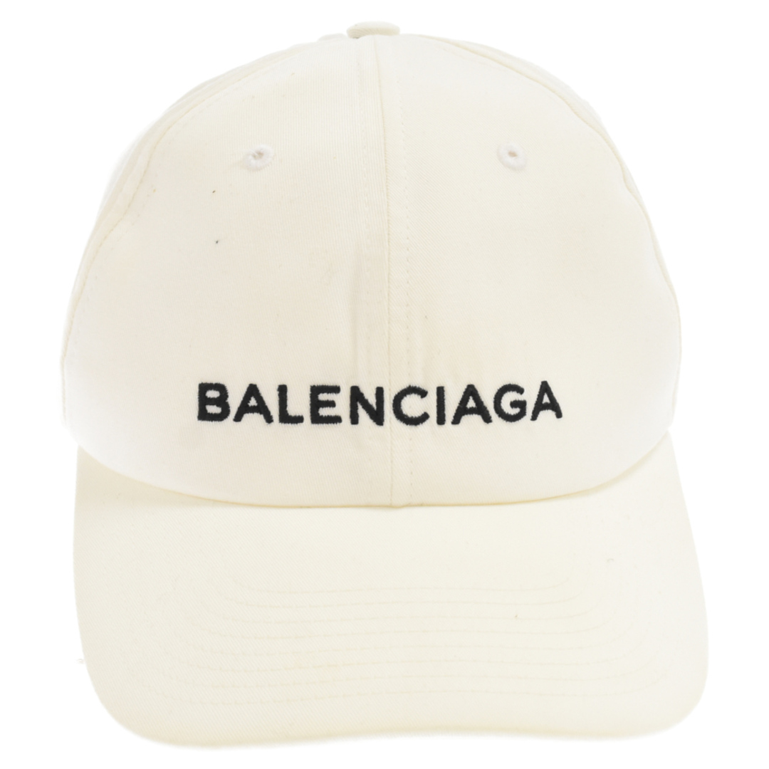 BALENCIAGA バレンシアガ ロゴ刺繍 キャップ 帽子 ホワイト