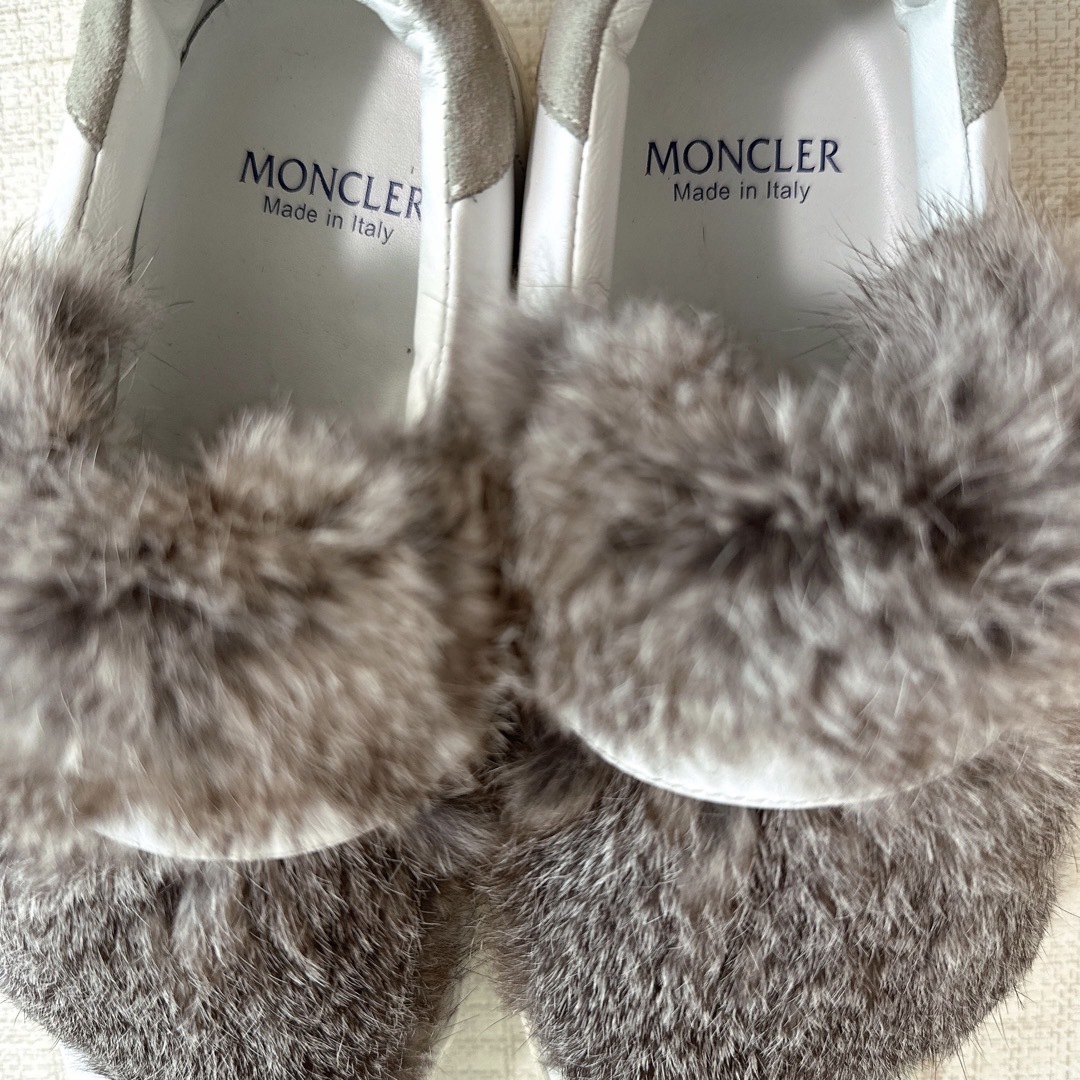 MONCLER ファー スニーカー