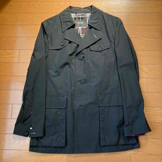 バーバリーブラックレーベル(BURBERRY BLACK LABEL)のしまじろう様【美品】バーバリーブラックレーベル チェック トレンチコート 黒 M(トレンチコート)