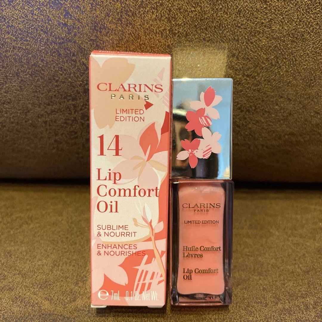 CLARINS(クラランス)の新品未使用　CLARINS コンフォートリップオイル　サクラ コスメ/美容のスキンケア/基礎化粧品(リップケア/リップクリーム)の商品写真