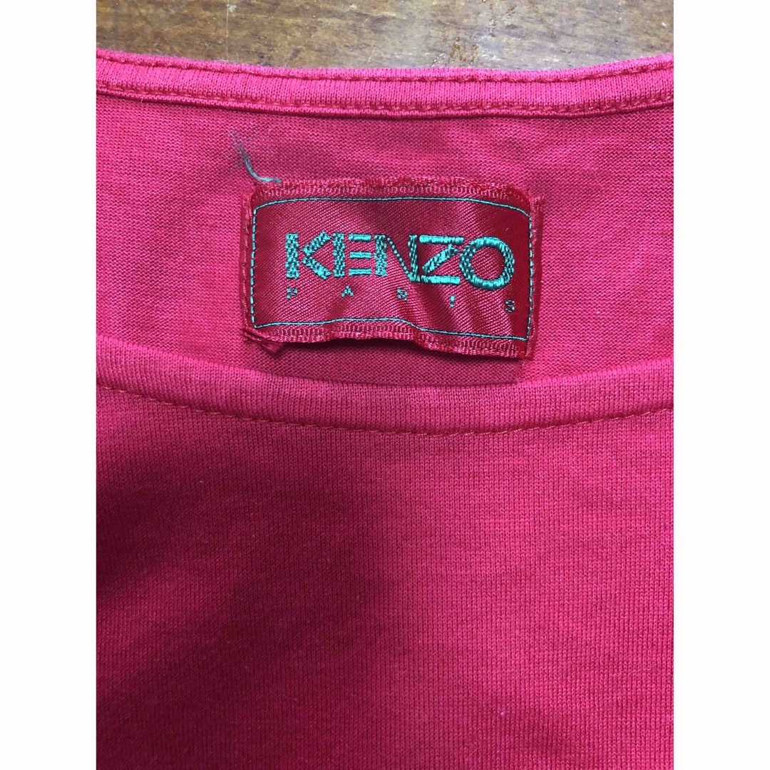 KENZO(ケンゾー)のケンゾー　Tシャツ　ロンT 赤 メンズのトップス(Tシャツ/カットソー(七分/長袖))の商品写真