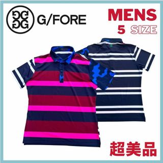 【超美品】G/fore ジーフォア　メンズポロ　ポロシャツ　インポート品(ウエア)