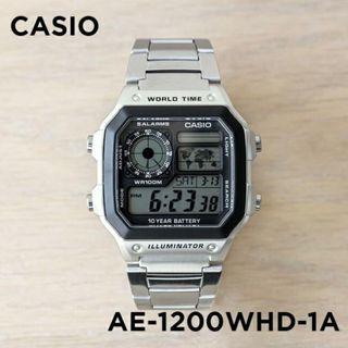 カシオ(CASIO)の【並行輸入品】【日本未発売】CASIO STANDARD カシオ スタンダード AE-1200WHD-1A 腕時計 時計 ブランド メンズ レディース キッズ 男の子 チープカシオ チプカシ デジタル 日付 防水 シルバー ブラック 黒 メタル 海外モデル 送料無料(腕時計(デジタル))