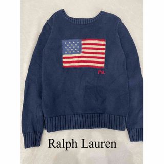 ラルフローレン(Ralph Lauren)のラルフローレン　星条旗クルーネックボリュームニットセーター(ニット)