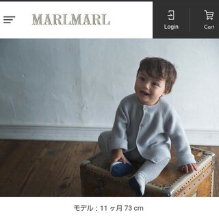 マールマール(MARLMARL)の60～90cm【MARL MARL】2ウェイ　カーディガン(カーディガン/ボレロ)