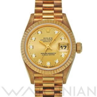 ロレックス(ROLEX)の中古 ロレックス ROLEX 69178G W番(1995年頃製造) シャンパン /ダイヤモンド レディース 腕時計(腕時計)