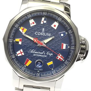 コルム(CORUM)のコルム CORUM 01.0003 アドミラルズ カップ トロフィー41 デイト 自動巻き メンズ 保証書付き_774551(腕時計(アナログ))