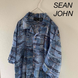 Sean John - 00s Y2K 古着 ショーンジョン リネンシャツ 半袖 白 ...