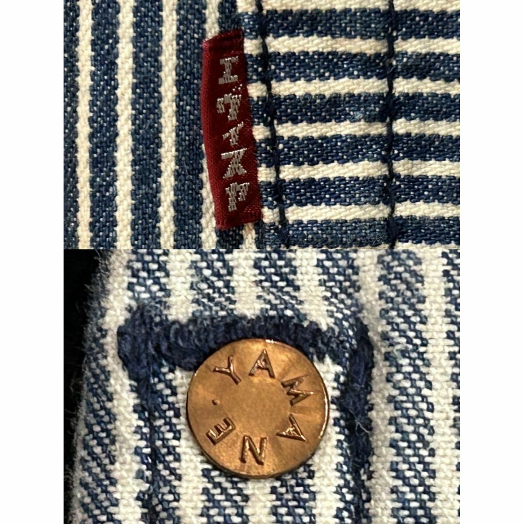 EVISU(エビス)の＊YAMANE EVISU フロント ヒッコリー ジップブルゾン 40 メンズのジャケット/アウター(ブルゾン)の商品写真