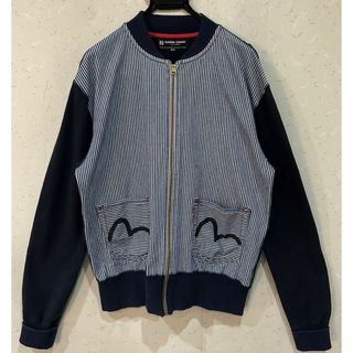 エビス(EVISU)の＊YAMANE EVISU フロント ヒッコリー ジップブルゾン 40(ブルゾン)