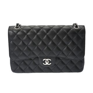 シャネル(CHANEL)のシャネル マトラッセ Wフラップ チェーンショルダー ショルダーバッグ 黒(ショルダーバッグ)