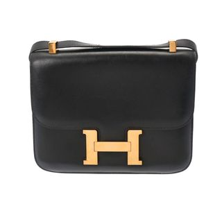 エルメス(Hermes)のエルメス  コンスタンス 23 ショルダーバッグ 黒(ショルダーバッグ)