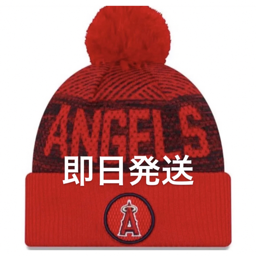 NEW ERA(ニューエラー)のニット帽　MLB エンゼルス　Angels  大谷翔平選手着用 レディースの帽子(ニット帽/ビーニー)の商品写真