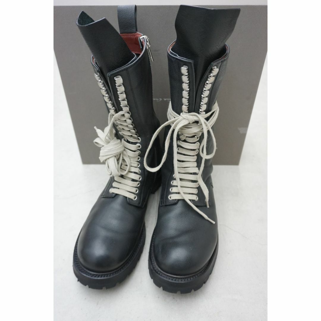 MADEINITALY購入先美品 正規21SS Rick Owens ARMY ジップ ブーツ 912N▲