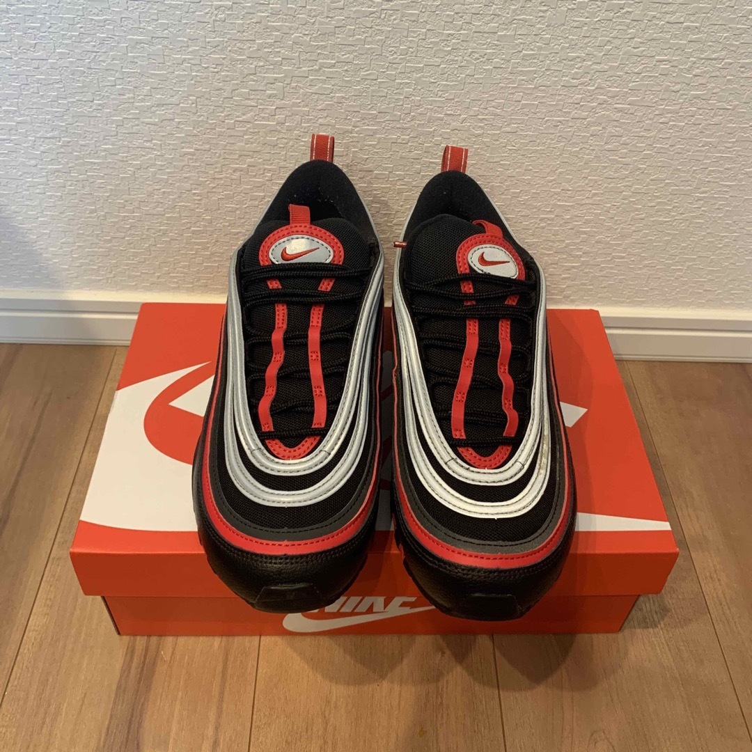 NIKE - NIKE AIR MAX 97 ナイキ エアマックス 赤黒銀 27cmの通販 by ...