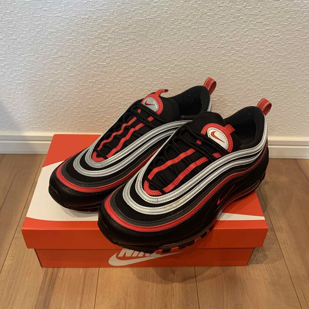 NIKE AIR MAX 97  ナイキ エアマックス 赤黒銀 27cm