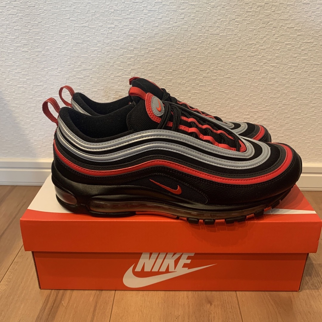 NIKE AIR MAX 97  ナイキ エアマックス 赤黒銀 27cm