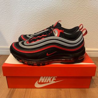 NIKE AIR MAX 97  ナイキ エアマックス 赤黒銀 27cm