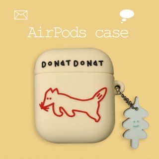 イラスト アニマル AirPods case きつね シリコンケース キツネ(モバイルケース/カバー)