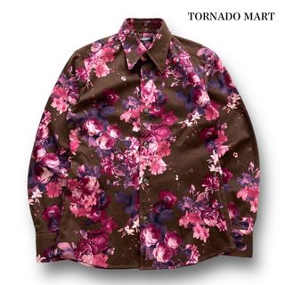 【美品】 VINTAGE TORNARD MART  花柄 総柄 シャツ