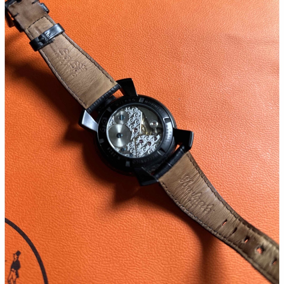 GaGa MILANO ガガミラノ マヌアーレ48 ストーン 手巻き 腕時計-