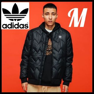 【美品！大人気！】adidas★中綿ジャケット★キルティングブルゾン★黒★M